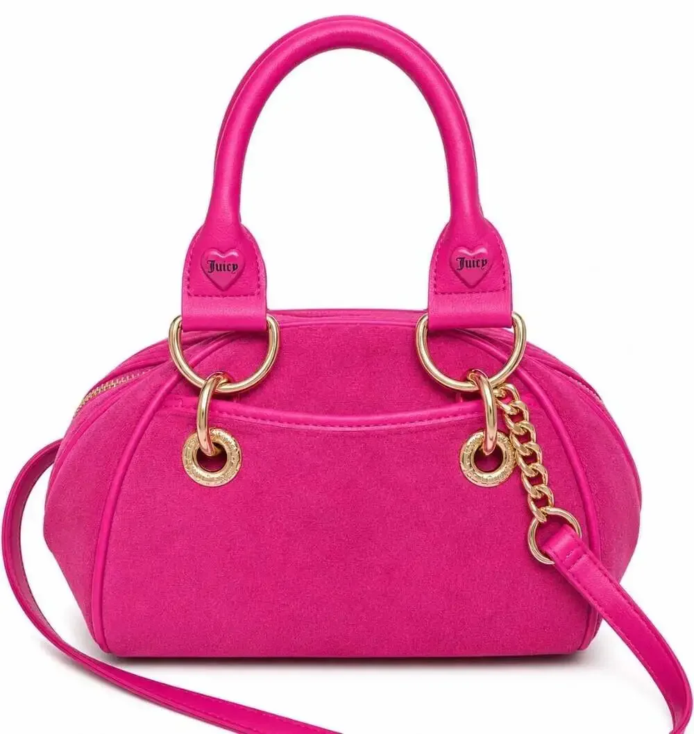 Juicy Couture Raspberry Tart Juicy Angel Satchel with Matching Pouch
